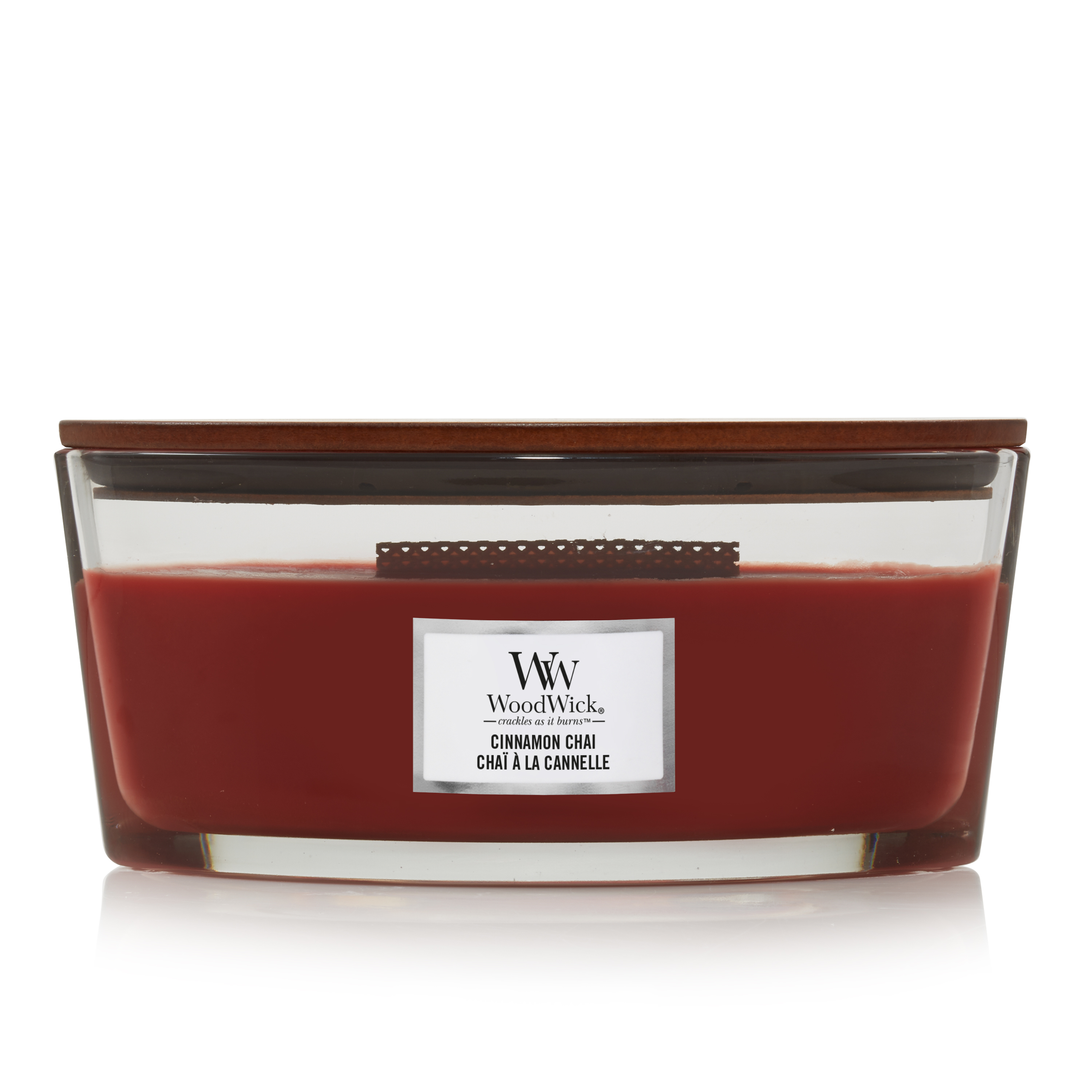 WoodWick 76104 Cinnamon Chai HearthWick Candle, Red by Woodwick